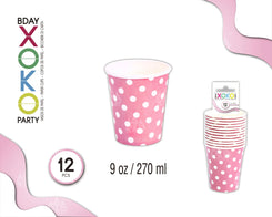 VASO LUNAR ROSA 90OZ 12PC - yupiparty