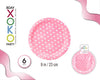 PLATO 23CM LUNAR ROSA 6PC - yupiparty