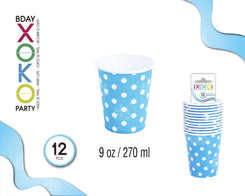VASO LUNAR AZUL 90OZ 12PC - yupiparty