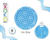 PLATO 23CM LUNAR AZUL 6PC - yupiparty