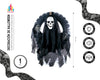 MUERTE NEUMATICO 40CM ANIMADA - yupiparty