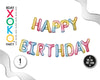 PACK GLOBOS MYLAR HAPPY BIRTHDAY RAINBOW - yupiparty