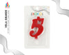 VELA 10CM ROJA 5 - yupiparty