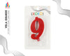 VELA 10CM ROJA 9 - yupiparty