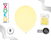 GLOBOS PASTEL 2.8G/30CM 8PC LIMON - yupiparty