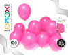 GLOBOS 100PC 9/ 25CM ROSAS - yupiparty