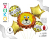 SET GLOBO MYLAR LEON 5PC - yupiparty