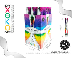 CAÑON DE POLVOS HOLI 30CM - yupiparty