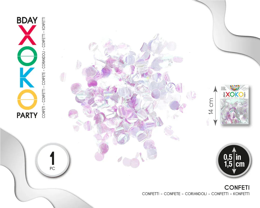 CONFETTI 1,5 CM HOLO - yupiparty