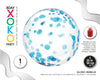GLOBO BURBUJA 18/45CM TOPO AZUL - yupiparty