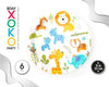 PLATO 23CM ZOO 6PC - yupiparty