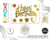 PEGATINA PARA GLOBO HAPPY BDAY ORO - yupiparty