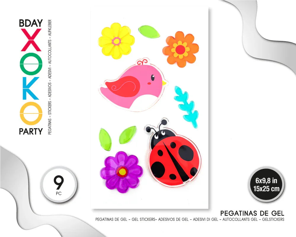 PEGATINA DE GEL 15*25 GIRL - yupiparty