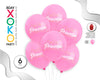 GLOBOS LATEX 2.8G/30CM FUCSIAS PRINT PRI - yupiparty
