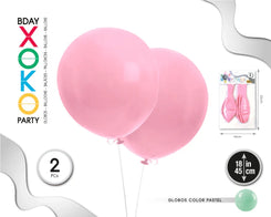 GLOBOS 18PULG 2PC ROSA - yupiparty