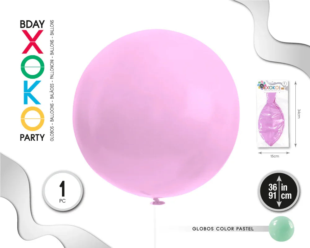 GLOBOS 36PULG 1PC MORADO PASTEL - yupiparty