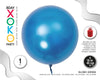 GLOBO BURBUJA18/45CM AZUL METALIZADO - yupiparty
