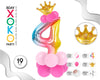 COLUMNA GLOBO RAINBOW Nº4 - yupiparty