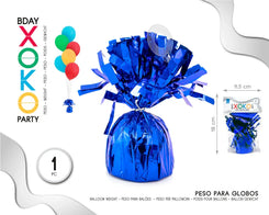 PESO PARA GLOBOS AZULÓN - yupiparty