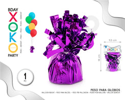 PESO PARA GLOBOS MORADO - yupiparty