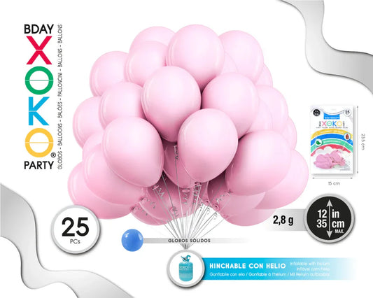 GLOBOS LATEX HELIO 25PC 2,8G 12/ 30C - yupiparty