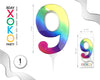VELA GIGANTE RAINBOW 9 - yupiparty