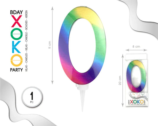 VELA GIGANTE RAINBOW 0 - yupiparty