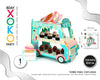 TORRE CUPCAKE COCHE HELADO - yupiparty