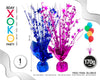 PESOS PARA GLOBO ESTRELLA FUCSIA/AZULON - yupiparty