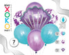 SET CONCHA 7PC GLOBOS - yupiparty
