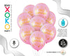 GLOBOS PERLA FELIZ C 8PC 30CM/2.8G ROSA - yupiparty