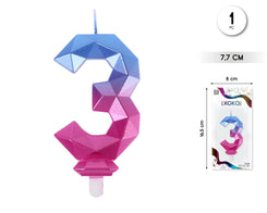 VELA 7.7CM DIAMANTE AZUL+FUCSIA 3 - yupiparty