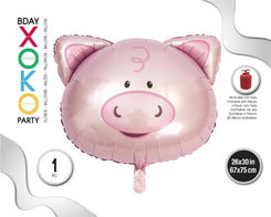 GLOBO FOIL CABEZA DE CERDO 67*75 - yupiparty