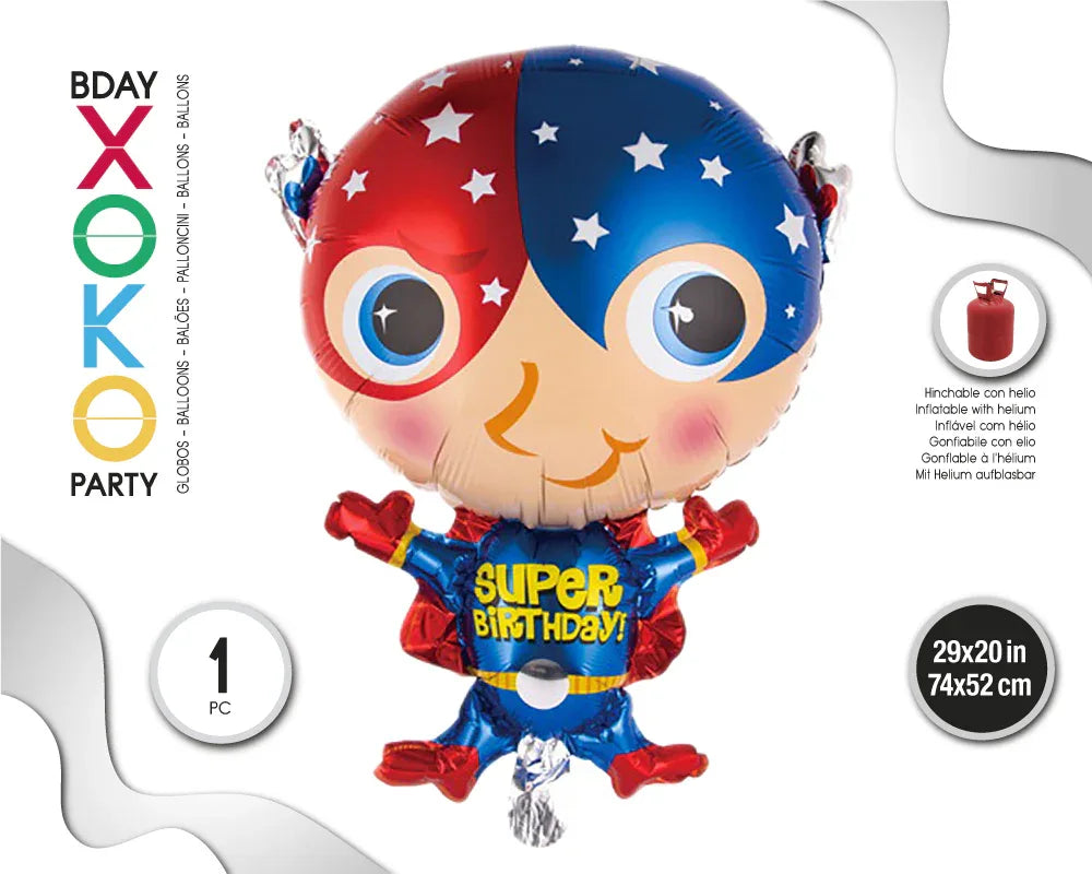 GLOBO FOIL SUPER HEROE 74*52 - yupiparty