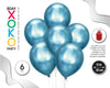 GLOBOS METALIZADOS 30CM 6PC AZUL - yupiparty