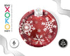 PLATO ROJO 23CM COPO NIEVE 6PC - yupiparty