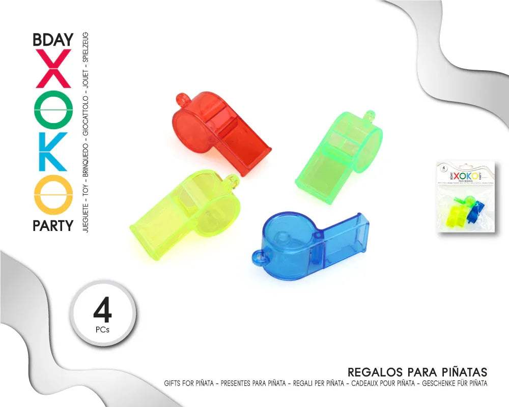 PACK PIÑATA SILBATOS - yupiparty