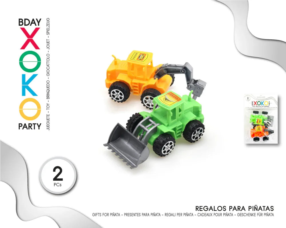 PACK PINATA ESCAVADORAS 2PC - yupiparty