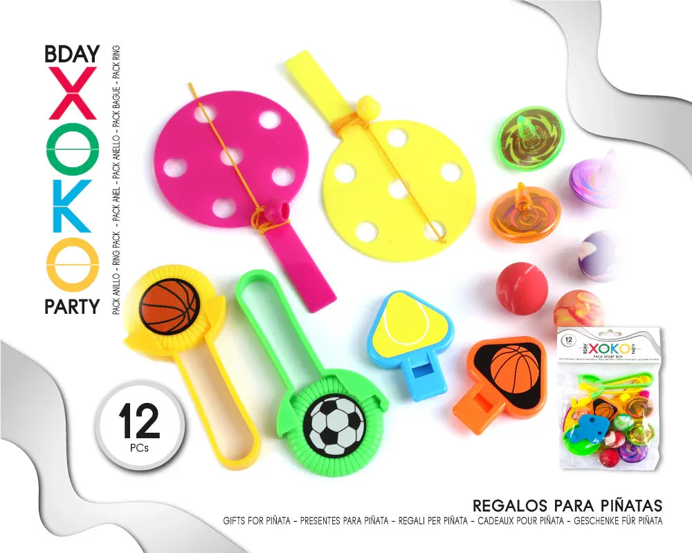 PACK PINATA BOY 12PC 3 - yupiparty