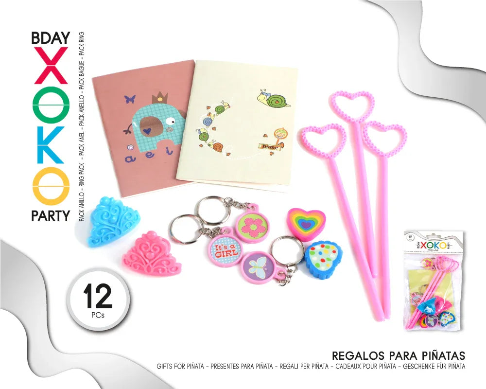 PACK PINATA GIRL 12PC 1 - yupiparty