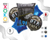 SET GLOBO MYLAR 5PC MEJOR PADRE - yupiparty
