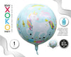 GLOBO FOIL ESFERA 55CM UNICORN AZUL - yupiparty