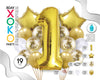 SET ORO STAR 19PC # 1 - yupiparty