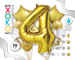 SET ORO STAR 19PC # 4 - yupiparty