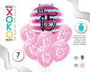 SET GLOBO 7PC MIS 15 7PC - yupiparty