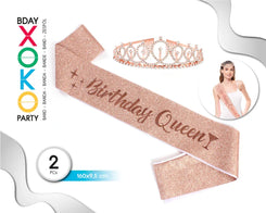 SET CORONA BANDA BIRTHDAY QUEEN - yupiparty