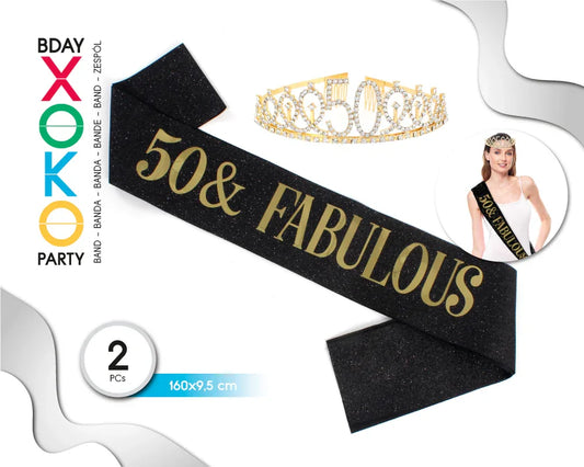 SET CORONA BANDA 50 Y FABULOSA - yupiparty