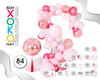 GUIRNALDA DE GLOBOS BABY PINK 84pc - yupiparty