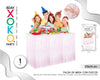 FALDA DE MESA IRIDISCENTE ROSA 275*74CM - yupiparty
