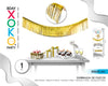 GUIRNALDA DE FLECO 3M ORO 30*300CM - yupiparty